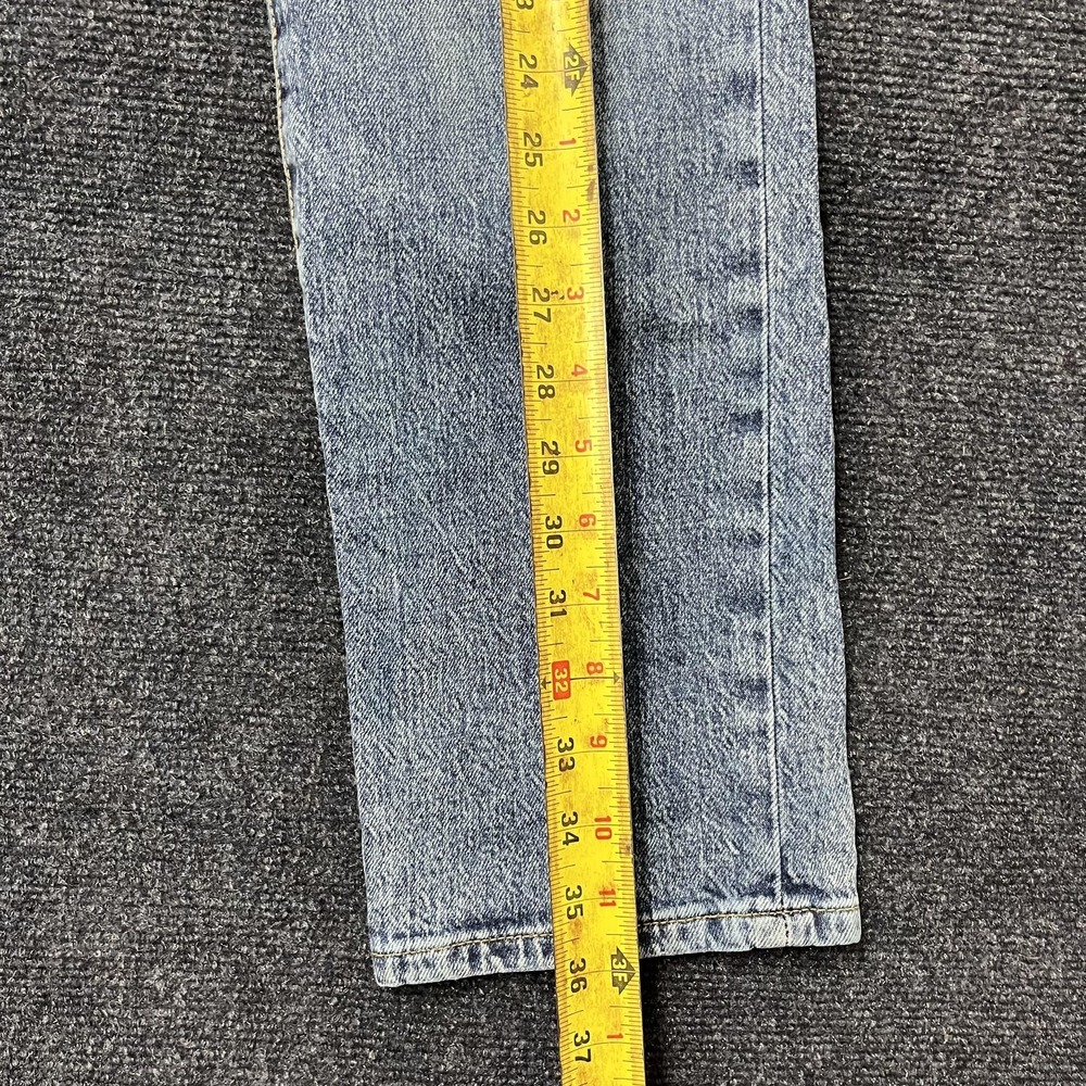 Aeropostale Mid Rise Ankle Straight Jeans Womens 0 Medium Blue Stretch Denim - Picture 8 of 11